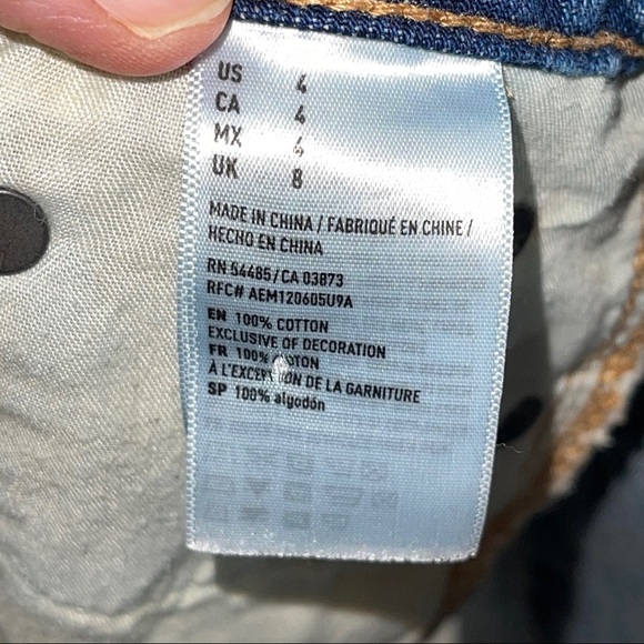 American Eagle Outfitters Destructed Jean Skirt 4 - Picture 6 of 13